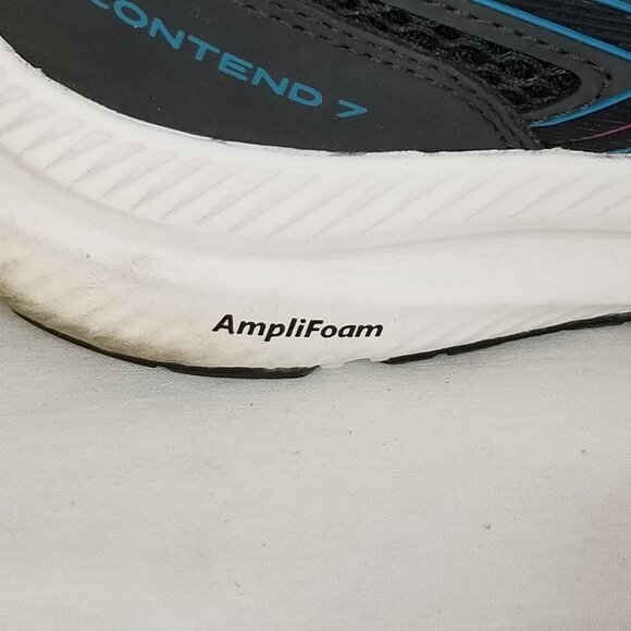 ASICS Gel Contend 7 AmpliFoam Lace Up Running Shoe Black Size 8 ~ 4399 - Picture 5 of 10